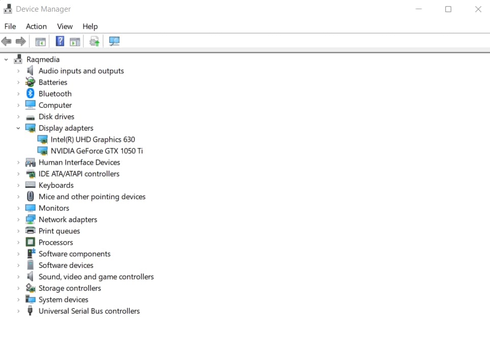 how to update the graphics driver nvidia device manager