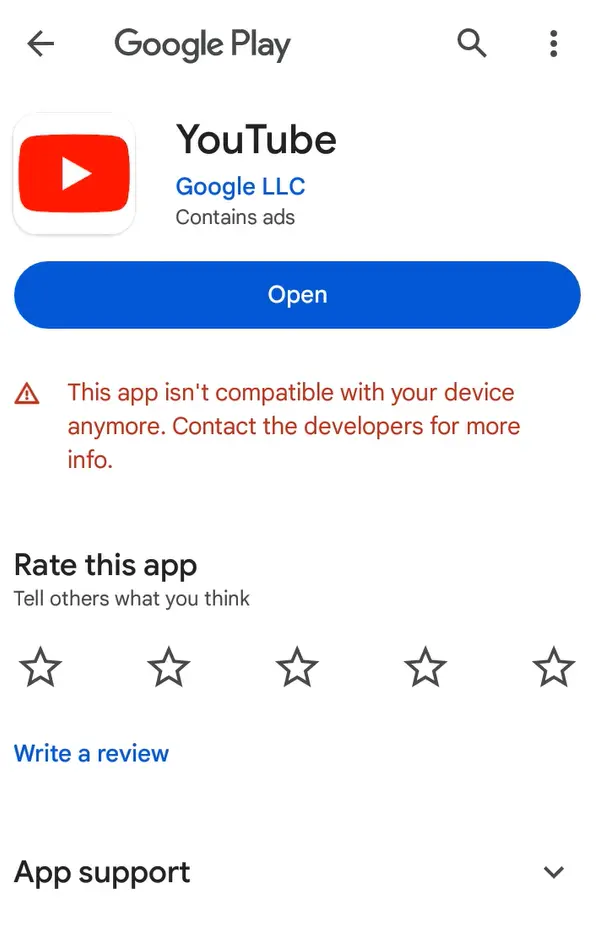 youtube-fix-your-device-isnt-compatible-with-this-version-error